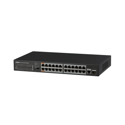 DAHUA - DH-PFS3125-24ET-190 - 25-PORT UNMANAGED SWITCH WITH 24-PORT POE