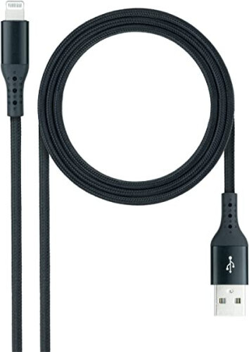 NANOCABLE CABLE LIGHTNING A USB 2.0, LIGHTNING/M -USB A/M, N
