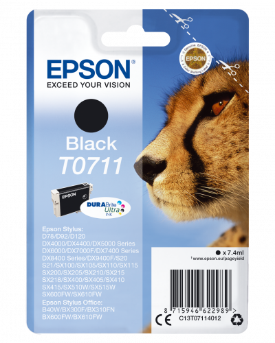 Epson Cheetah Cartucho T0711 negro