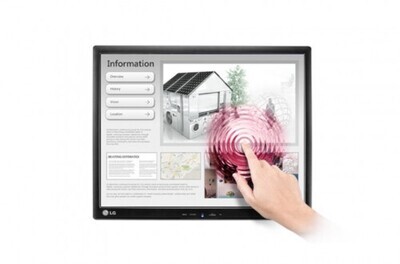 LG 19MB15T-I monitor pantalla táctil 48,3 cm (19") 1280 x 1024 Pixeles Multi-touch Mesa Negro