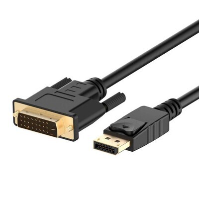 Ewent EC1440 adaptador de cable de v�deo 1 m DisplayPort DVI-D Negro
