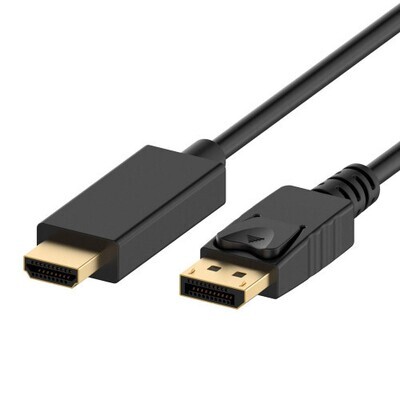 Ewent EC1430 adaptador de cable de v�deo 1 m DisplayPort HDMI tipo A (Est�ndar) Negro