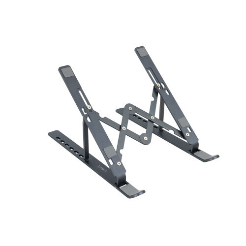 TooQ Soporte Elevador para Portátiles, Tablets, Móviles y Libros, Gris