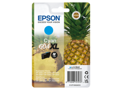 Epson 604XL cartucho de tinta 1 pieza(s) Compatible Alto rendimiento (XL) Cian