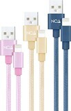 NANOCABLE 3 CABLES LIGHTNING A USB 2.0, LIGHTNING/M-USB A/M,