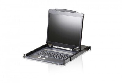 ATEN Consola LCD single rail de peso reducido (VGA, PS/2-USB)