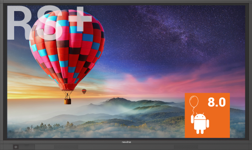 NEWLINE RS + TT-6519RS - MONITOR TACTIL 65 NEWLINE RS + TT-6519RS - MONITOR TACTIL 65", 20 PTOS., RECON. OBJS., RES. 4K, ANDROID 8.0, CAST (PROYEC. INALAM.), BROADC. (STREAMING), DISPL MGMNT, OPS OPC., 3 AÑOS ON SITE