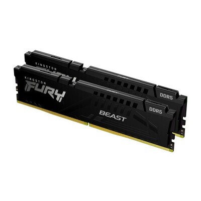 MEMORIA KINGSTON FURY BEAST BLACK DDR5 32GB KIT2 5600MHZ CL40 KF556C40BBK2-32