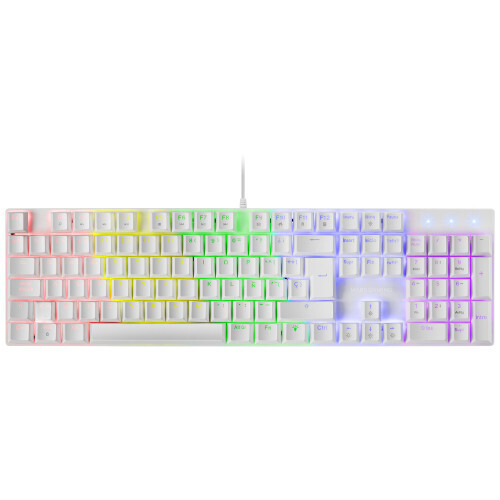 Mars Gaming MK422 Blanco Teclado Gaming RGB Switch Mecánico Marrón Idioma Español