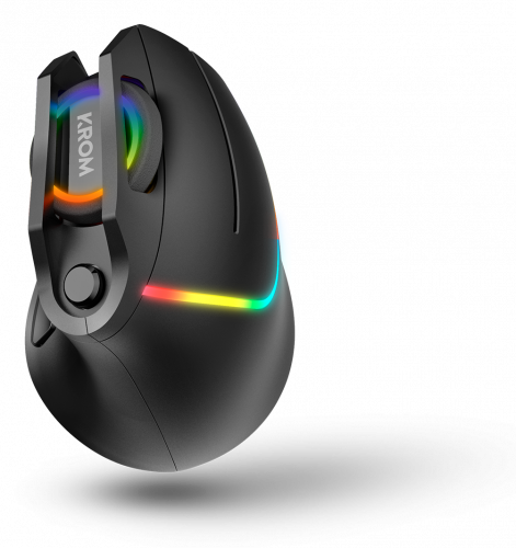 Krom Kaox ratón USB tipo A óptico 6400 DPI mano derecha