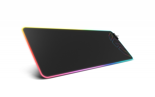 Krom Knout XL RGB Alfombrilla de ratón para juegos Negro