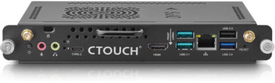 CTOUCH OPS 2,1 GHz i3-8145U Microsoft Windows 10 IoT Enterprise 800 g Negro