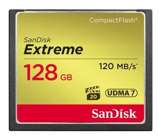 SanDisk CF Extreme 128GB memoria flash CompactFlash