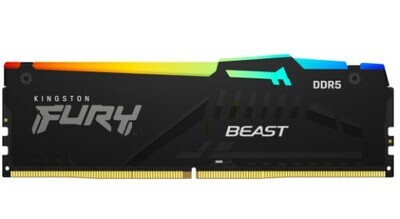 MEMORIA KINGSTON FURY BEAST RGB DDR5 16GB KIT2 5200MT/S CL4