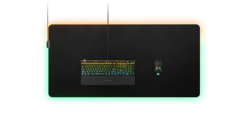 Steelseries QcK Prism Cloth Alfombrilla de ratón para juegos Negro