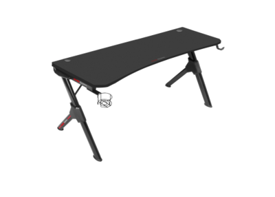 Mars Gaming MGD140 Negro Mesa Gaming 140cm Soportes Extra Alfombrilla Total