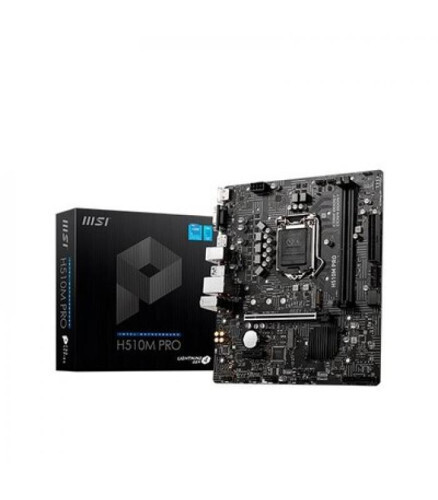 PLACA MSI PRO H510M-B,INTEL,1200,H470,2DDR4,64GB,VGA+HDMI,GBLAN,4SATA3+M.2,4USB3.2,MATX