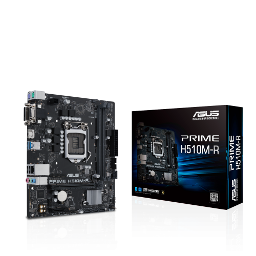 PLACA ASUS PRIME H510M-R-SI (BULK),INTEL,1200,H510,2DDR4,64GB,VGA+DVI+HDMI,GBLAN,4SATA3,3USB3.2,MATX