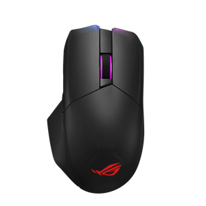ASUS ROG Chakram ratón RF Wireless+Bluetooth+USB Type-A Óptico 16000 DPI mano derecha
