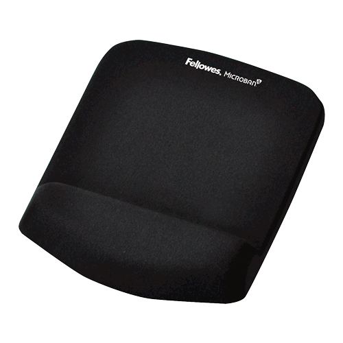 REPOSAMUñECAS RATON PLUSHTOUCH NEGRO FELLOWES 9252003