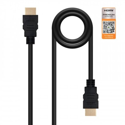 Nanocable HDMI V2.0, 1m cable HDMI HDMI tipo A (Est�ndar) Negro