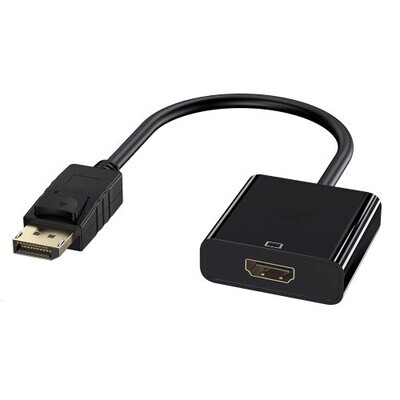 Ewent EC1455 adaptador de cable de v�deo 0,15 m DisplayPort HDMI Negro