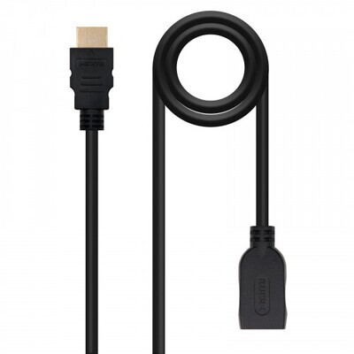 Nanocable HDMI, 1m cable HDMI HDMI tipo A (Est�ndar) Negro