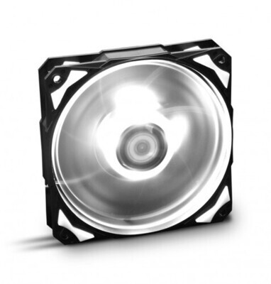 NOX H-Fan LED Carcasa del ordenador Ventilador 12 cm Negro, Blanco