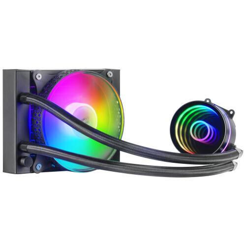 Mars Gaming ML-ONE120 Negro Refrigeración Líquida CPU TDP 200W Espejo Infinito Ventilador FRGB Silencioso Multisocket Universal