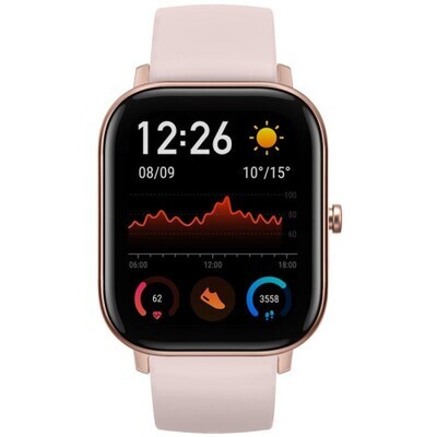 Amazfit GTS 4,19 cm (1.65") AMOLED Rosa GPS (satélite)