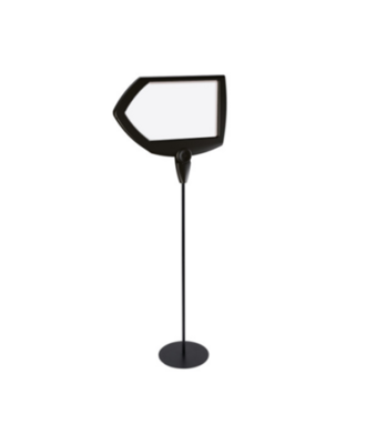 ATRIL DE PIE INFORMATIVO DISEÑO FLECHA BIOFFICE SIG01010101