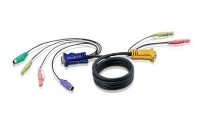 Aten 2L5303P cable para video, teclado y ratón (kvm) Negro 3 m