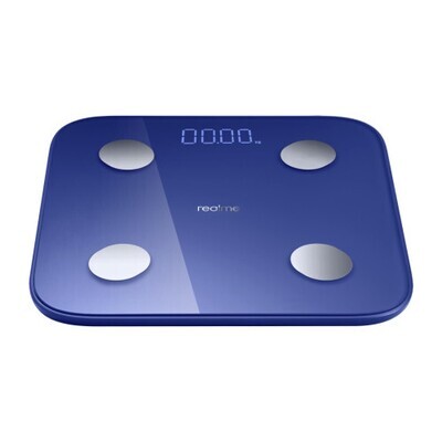 realme Smart Scale Rectángulo Azul Báscula personal electrónica
