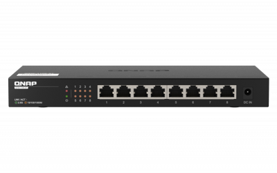 QNAP QSW-1108-8T switch No administrado 2.5G Ethernet (100/1000/2500) Negro