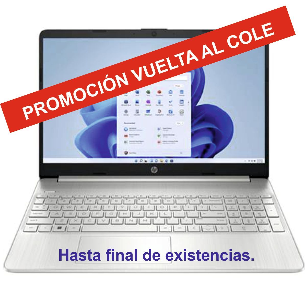 PORTATIL HP 15S I7 1255U/16GB DDR4/NVMe 512GB/15.6" Full-HD/Windows 11 PRO