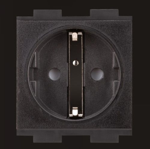 CRESTRON AC POWER OUTLET MODULE FOR FT2 SERIES, SINGLE, EUROPEAN "SCHUKO,” TYPE F (FT2A-PWR-EU-1-BASIC) 6508436