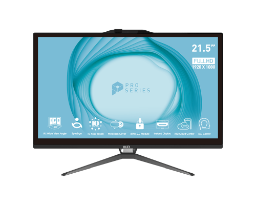 MSI Pro AP222T 13M-208ES Intel® Core™ i3 i3-13100 54,6 cm (21.5 MSI Pro AP222T 13M-208ES Intel® Core™ i3 i3-13100 54,6 cm (21.5") 1920 x 1080 Pixeles Pantalla táctil PC todo en uno 8 GB DDR4-SDRAM 256 GB SSD Windows 11 Home Wi-Fi 5 (802.11ac) Blanco