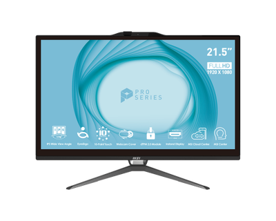 MSI Pro AP222T 13M-214ES Intel® Core™ i5 i5-13400 54,6 cm (21.5 MSI Pro AP222T 13M-214ES Intel® Core™ i5 i5-13400 54,6 cm (21.5") 1920 x 1080 Pixeles Pantalla táctil PC todo en uno 8 GB DDR4-SDRAM 256 GB SSD Windows 11 Pro Wi-Fi 5 (802.11ac) Negro