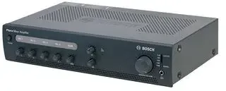 BOSCH PLE-1ME060-EU AMPLIFICADOR MEZCLADOR DE 60 W CON 4 MICRÓFONOS Y ENTRADA DE MÚSICA AMBIENTAL.