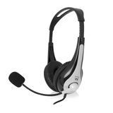 Ewent EW3562 auricular y casco Auriculares Diadema Negro, Plata