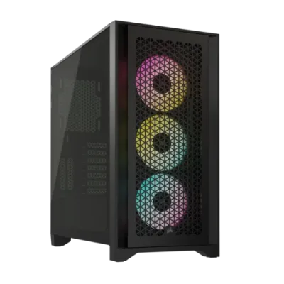 CAJA CORSAIR ICUE 4000D RGB AIRFLOW CRISTAL TEMPLADO NEGRA CC-9011240-WW