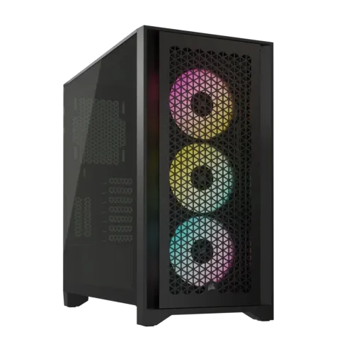 CAJA CORSAIR ICUE 4000D RGB AIRFLOW CRISTAL TEMPLADO NEGRA CC-9011240-WW