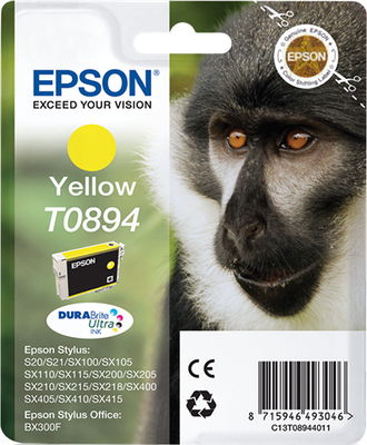 EPSON TINTA (C13T08944011) AMARILLO STYLUS S20/X205