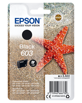 Epson Singlepack Black 603 Ink