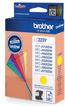 BROTHER TINTA LC223YBP MFCJ4420DW/MFCJ4620DW , LARGA DURACIÓN