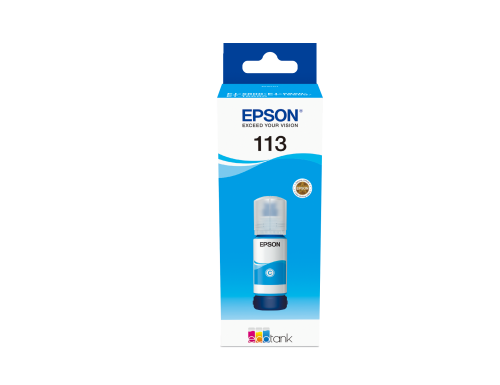 Epson 113 EcoTank Pigment Cyan ink bottle
