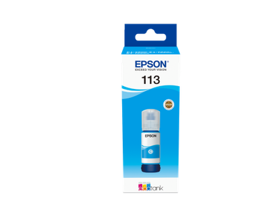 Epson 113 EcoTank Pigment Cyan ink bottle