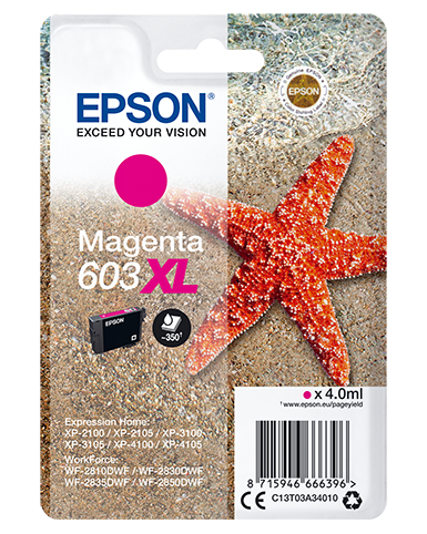 Epson Singlepack Magenta 603XL Ink