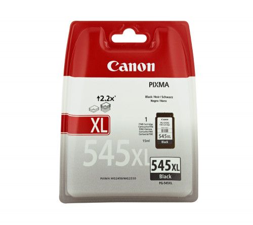 CANON CARTUCHO TINTA NEGRO PIXMA PG-545XL MG2250/2255/25500 BLISTER Y ALARMA