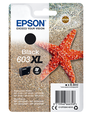 Epson Singlepack Black 603XL Ink